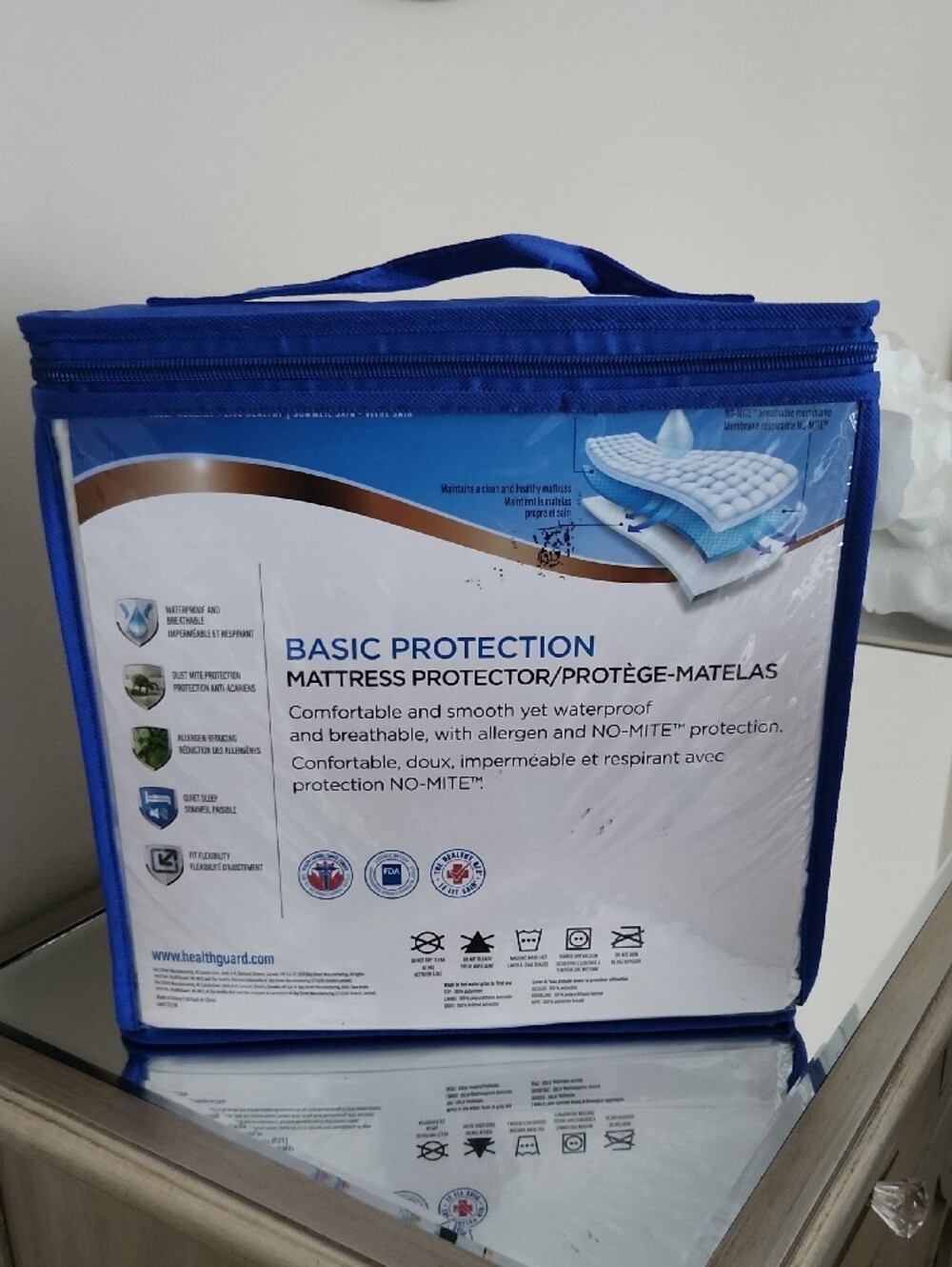 Basic Protection King Mattress Protector - Picture 2 of 3